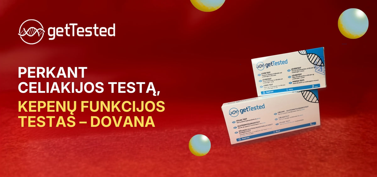 Parkant celiakijos testą, kepenų testas – dovanų
