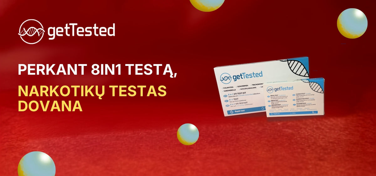 Perkant 8in1 testą, dovana